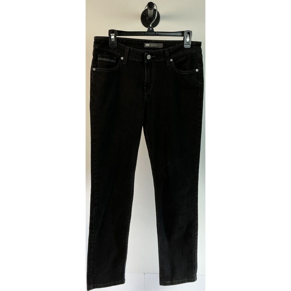 Levi's Women's Mid Rise Skinny Jeans Black Size 10 Medium Wash Denim